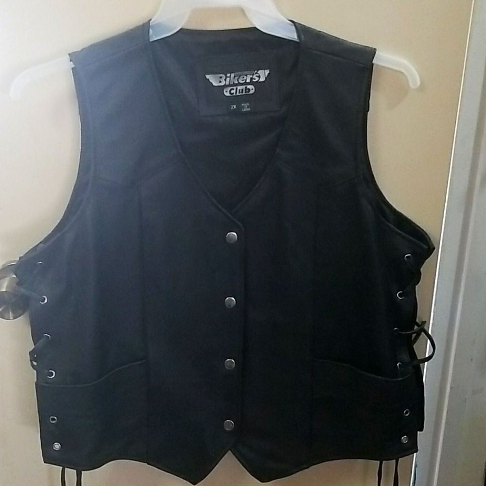 Leather vest